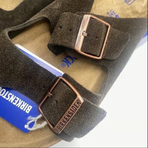 Birkenstock Arizona Bs Soft Footbed Mocca Suede 41 Reg - Picture 7 of 10